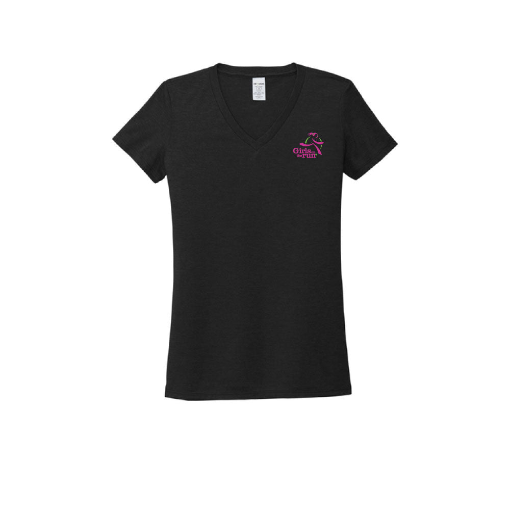 Embroidered V-neck