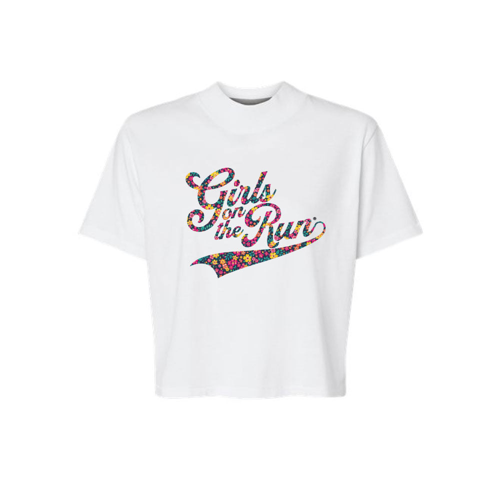 Floral Swoop Boxy T