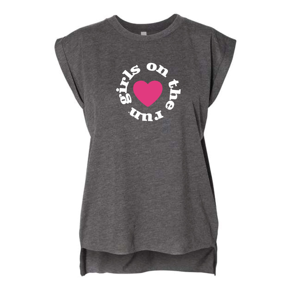 GOTR with Heart- Flowy Muscle Tee (ADULT)