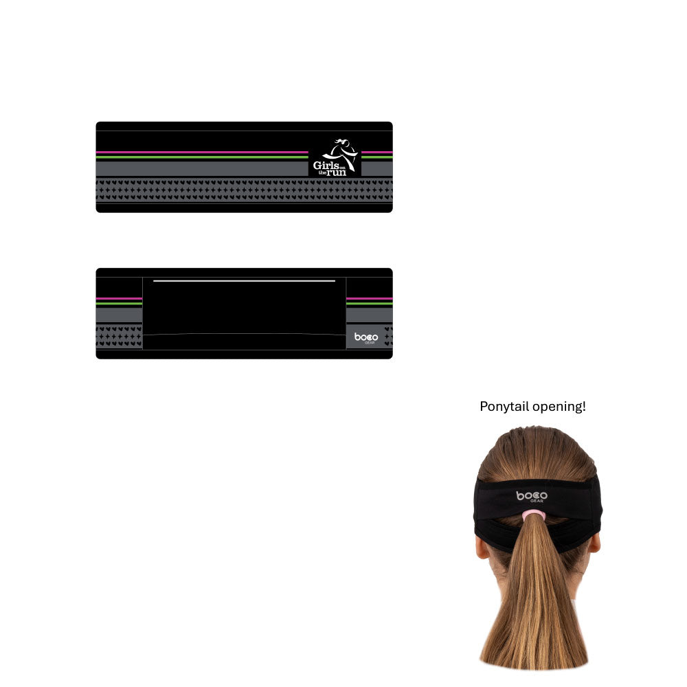 Performance Headband with Ponytail Opening