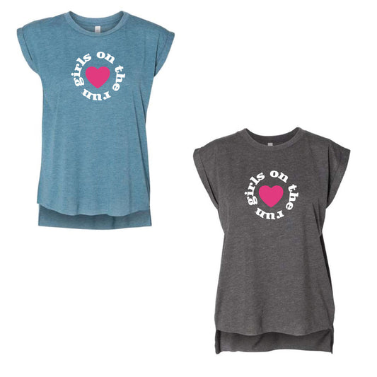 GOTR with Heart- Flowy Muscle Tee (ADULT)