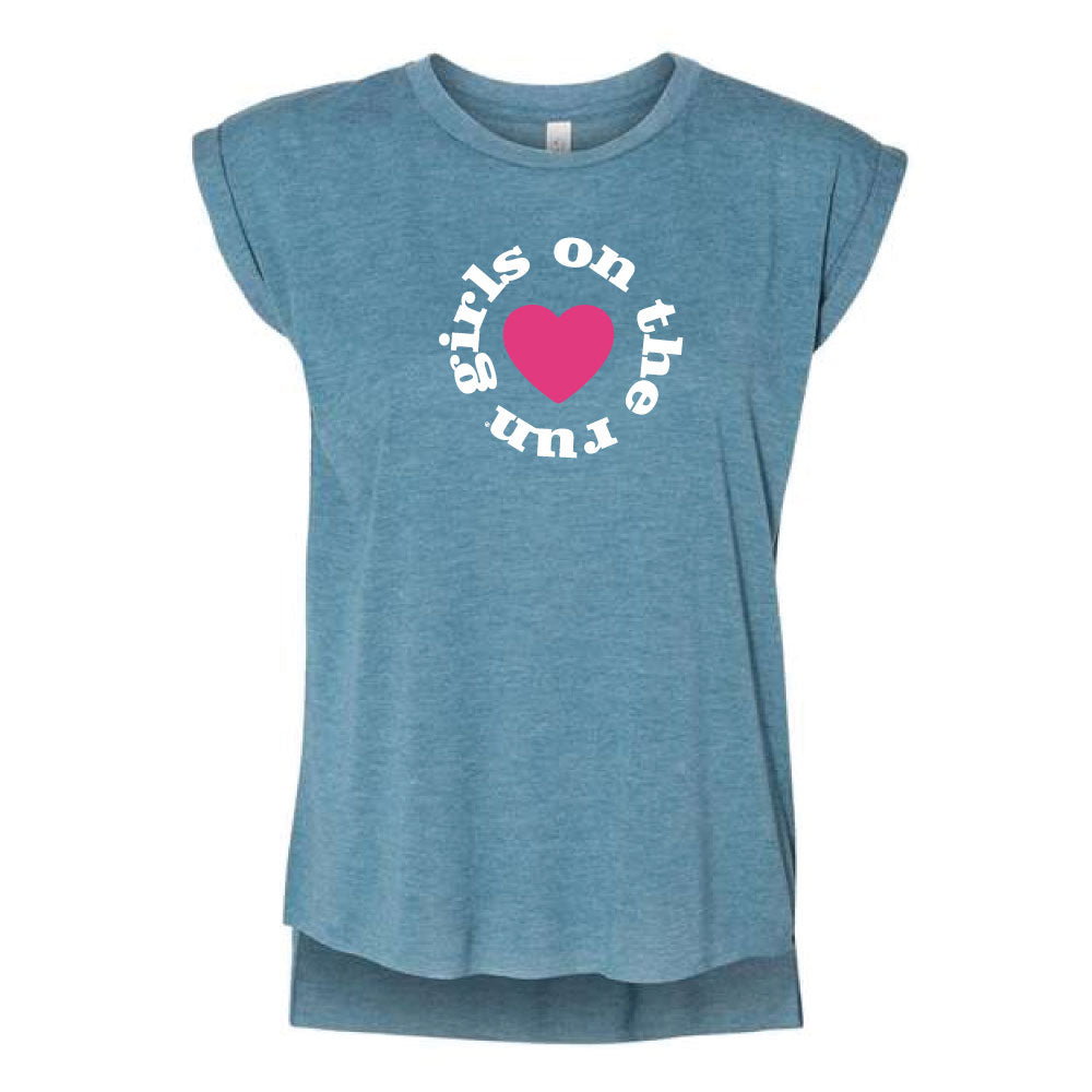 GOTR with Heart- Flowy Muscle Tee (ADULT)