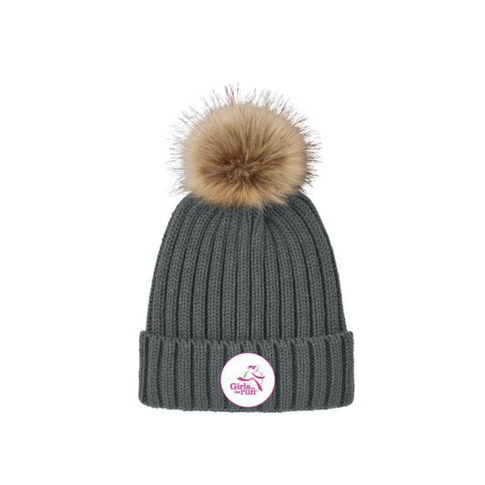 Faux Fur Pom Beanie