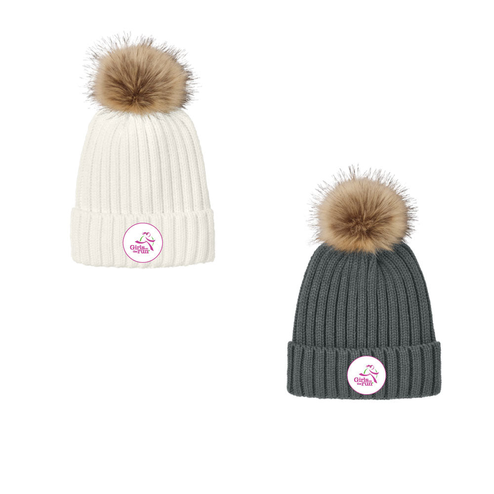 Faux Fur Pom Beanie