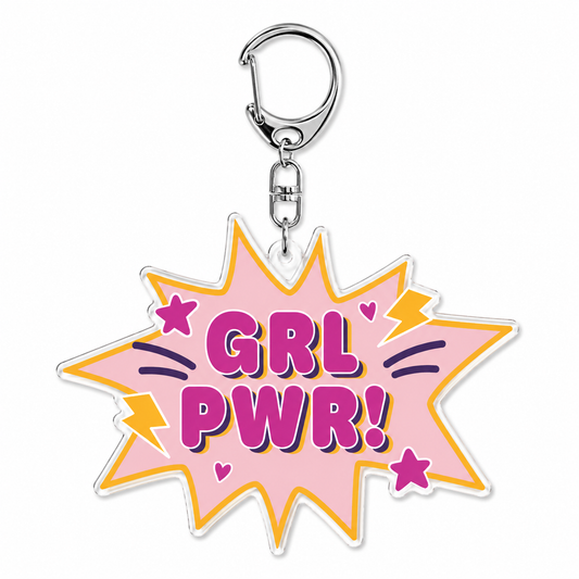 Acrylic GRL PWR Keychain (pack of 5)