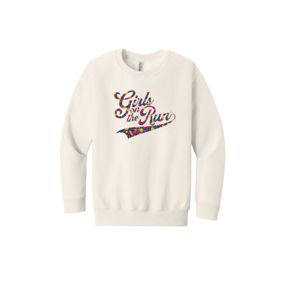 Floral Swoop Crewneck (Youth)