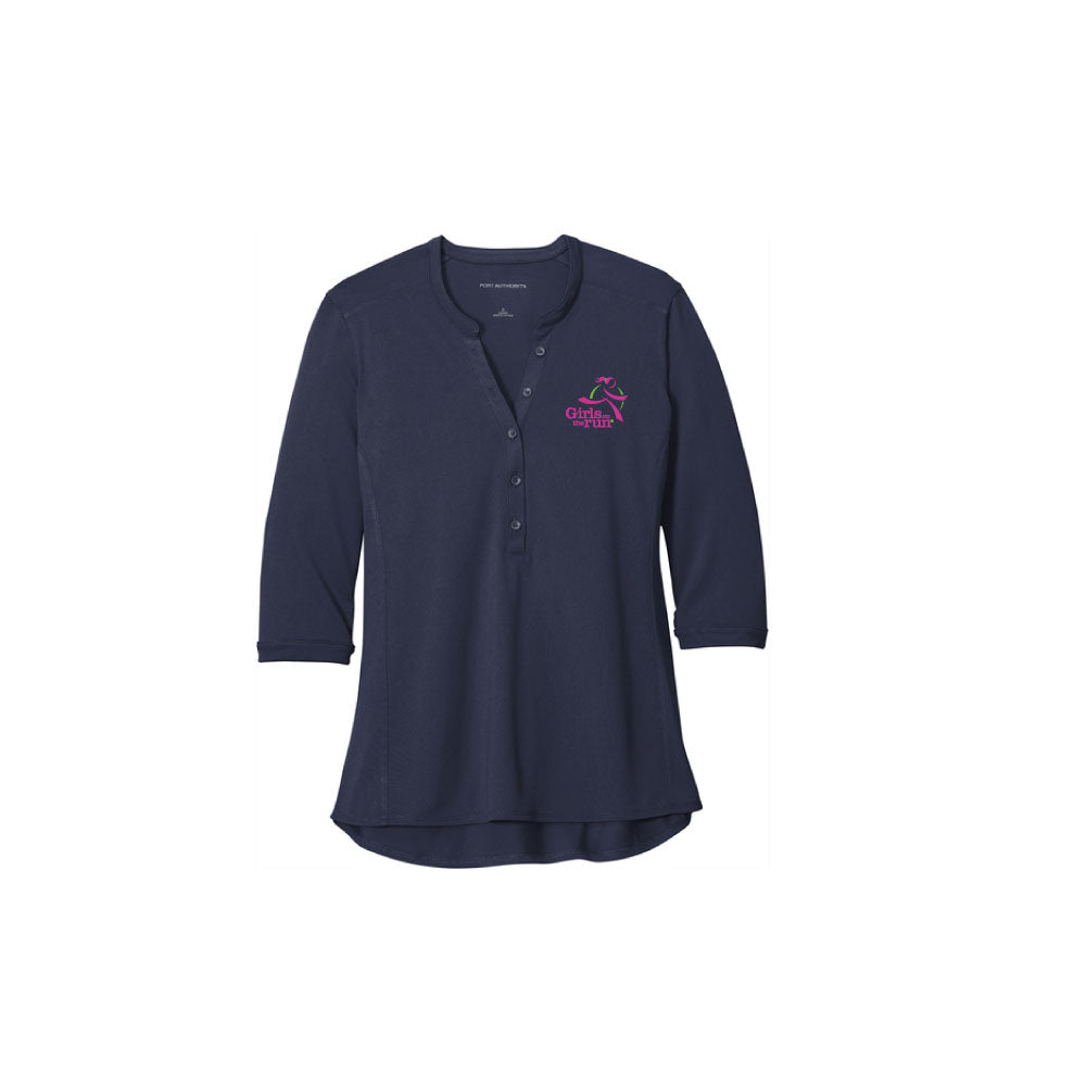 1/4 Sleeve Henley
